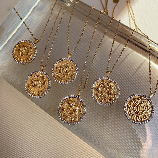 Zodiac-Bling-Halsketten (Wählen Sie Ihr Sternzeichen) - Sternzeichen-Anhänger.de