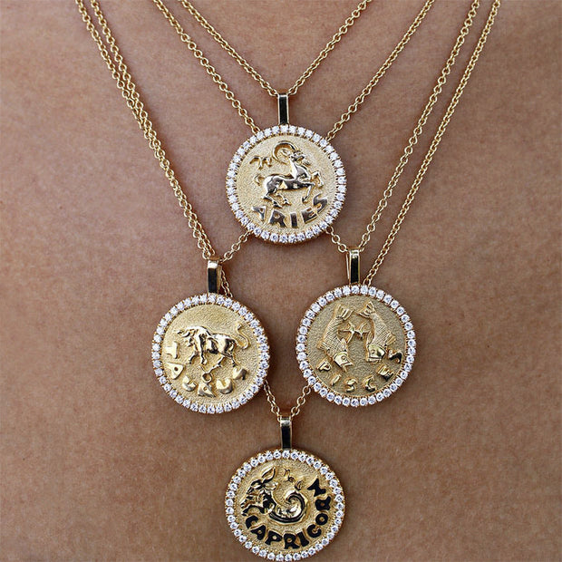 Zodiac-Bling-Halsketten (Wählen Sie Ihr Sternzeichen) - Sternzeichen-Anhänger.de
