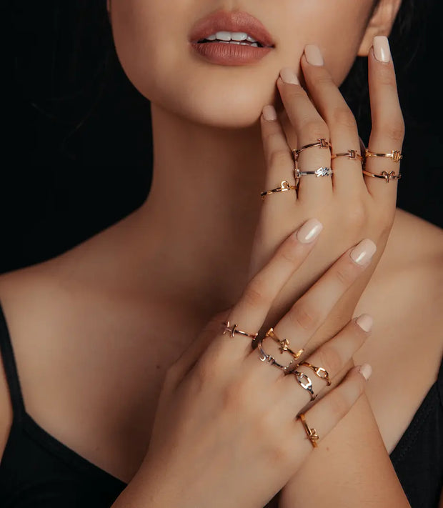 Schütze Gold Wendbarer Ring - Sternzeichen-Anhänger.de