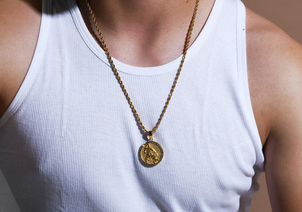 Men's Sagittarius Gold/Silver necklace - Sternzeichen-Anhänger.de