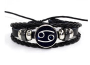 Leder-Astrologie-Armband (Wählen Sie Ihr Zeichen) - Sternzeichen-Anhänger.de