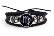 Leder-Astrologie-Armband (Wählen Sie Ihr Zeichen) - Sternzeichen-Anhänger.de