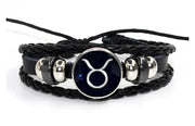 Leder-Astrologie-Armband (Wählen Sie Ihr Zeichen) - Sternzeichen-Anhänger.de
