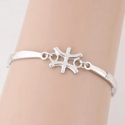 Silbernes Sternzeichen-Logo-Armband - Sternzeichen-Anhänger.de