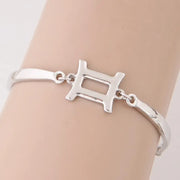 Silbernes Sternzeichen-Logo-Armband - Sternzeichen-Anhänger.de