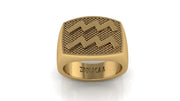 Wassermann Gold&Bold Herrenring - Sternzeichen-Anhänger.de