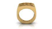 Wassermann Gold&Bold Herrenring - Sternzeichen-Anhänger.de