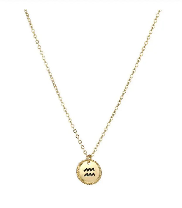 Wassermann-Goldkette - Sternzeichen-Anhänger.de
