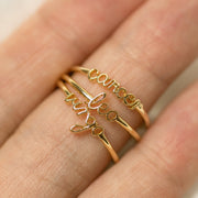 Zodiac Mini-Ringe - Einheitsgröße - (Wählen Sie Ihr Zeichen) - Sternzeichen-Anhänger.de