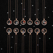 Wassermann Swarovski Kristallkette - Sternzeichen-Anhänger.de