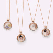 Steinbock Swarovski-Kristallkette - Sternzeichen-Anhänger.de