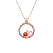 Widder Swarovski Kristallkette - Sternzeichen-Anhänger.de