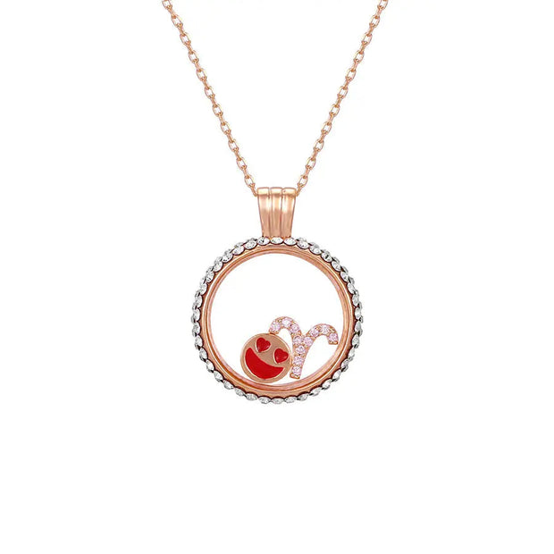 Widder Swarovski Kristallkette - Sternzeichen-Anhänger.de