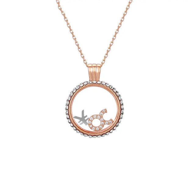 Stier Swarovski-Kristallhalskette - Sternzeichen-Anhänger.de