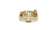 Zwillinge Gold-Wenderring - Sternzeichen-Anhänger.de