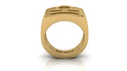 Waage Gold&Bold Herrenring - Sternzeichen-Anhänger.de