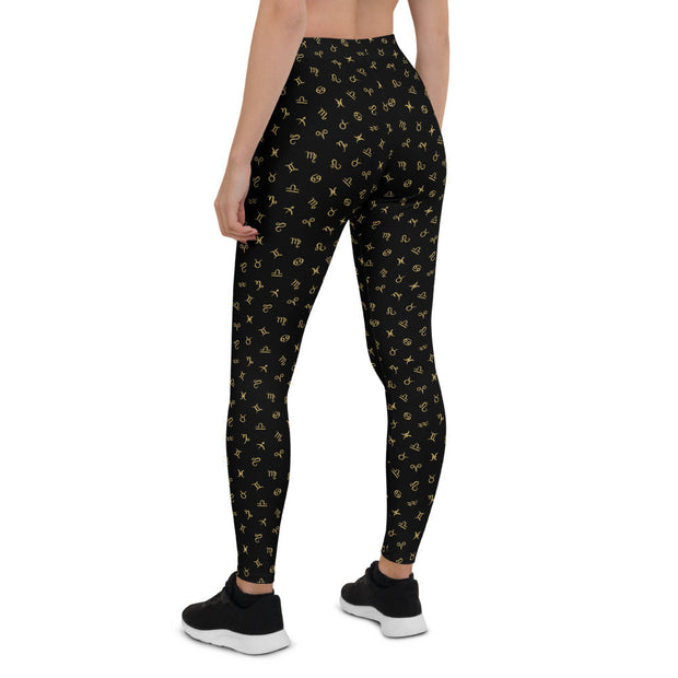 Leggings mit Tierkreis-Logo-Muster - Sternzeichen-Anhänger.de