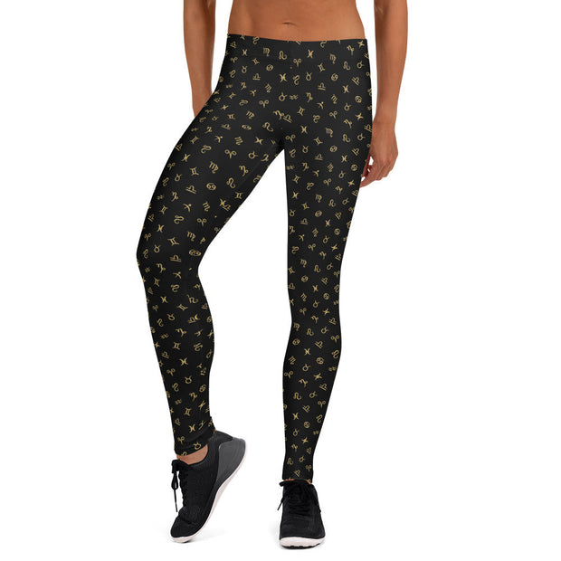 Leggings mit Tierkreis-Logo-Muster - Sternzeichen-Anhänger.de