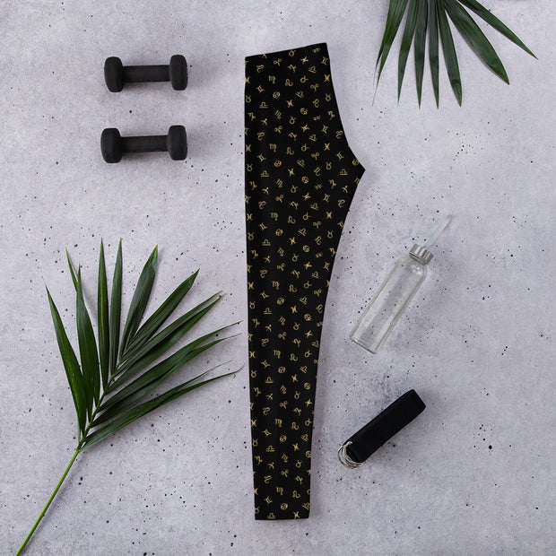 Leggings mit Tierkreis-Logo-Muster - Sternzeichen-Anhänger.de