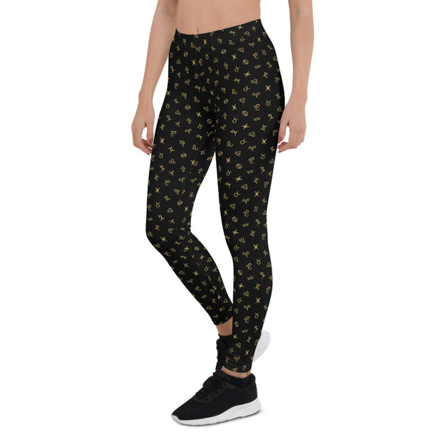 Leggings mit Tierkreis-Logo-Muster - Sternzeichen-Anhänger.de