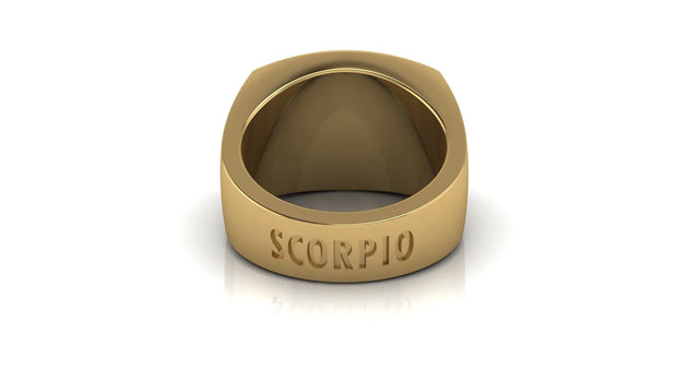 Skorpion Gold & Bold Herrenring - Sternzeichen-Anhänger.de